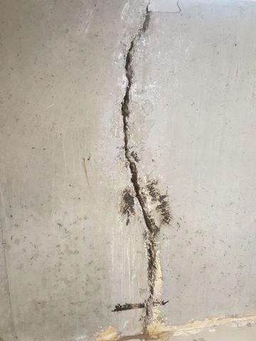 FlexiSpan Foundation Crack Repair System in Billings, MT Home - Before Photo
